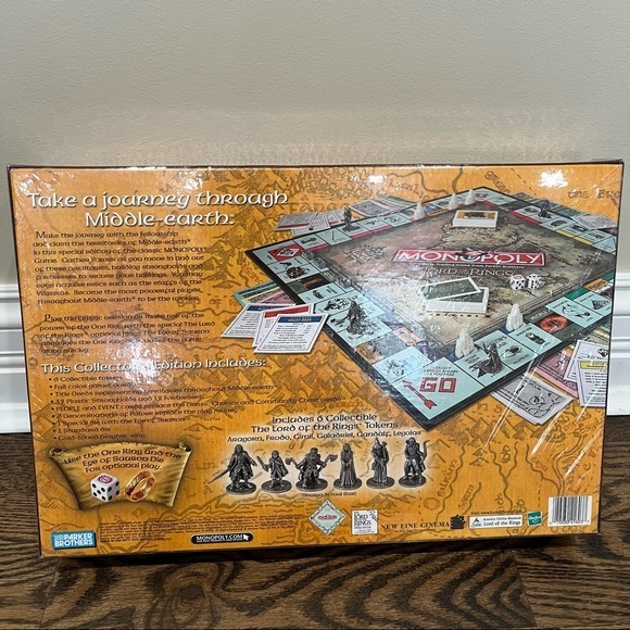 Hasbro Parker Brothers Monopoly, The Lord of the Rings, Trilogy Edition. 2003 - Picture 2 of 3
